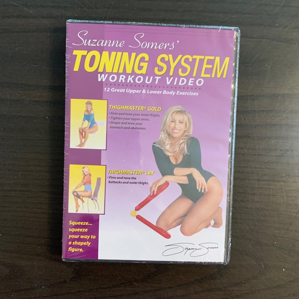Suzanne Somers Toning System Workout Video DVD ThighMaster Gold LBX Exercises